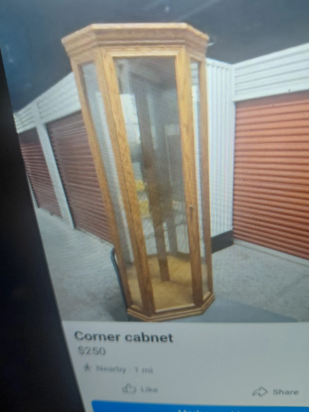 Wooden Corner Cabinet