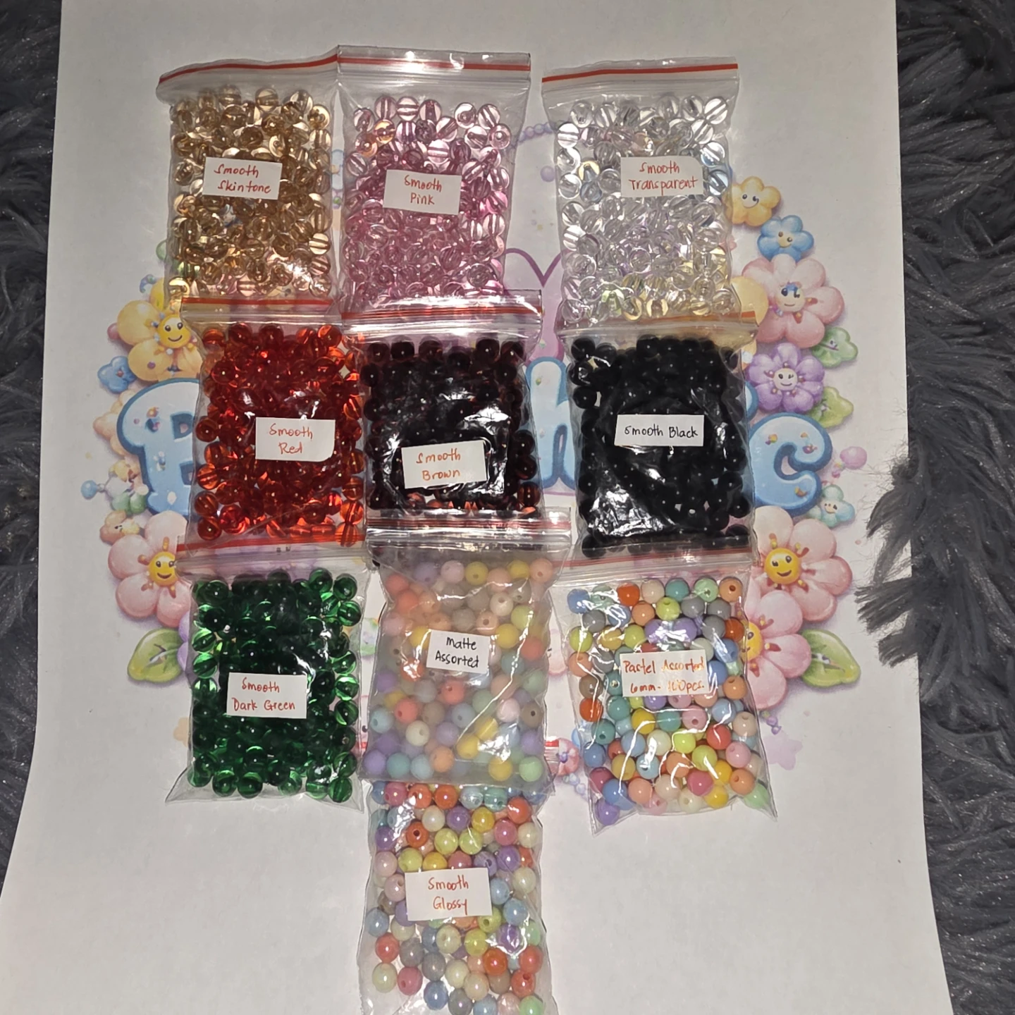 Assorted Beads - Smooth & Matte Finishes