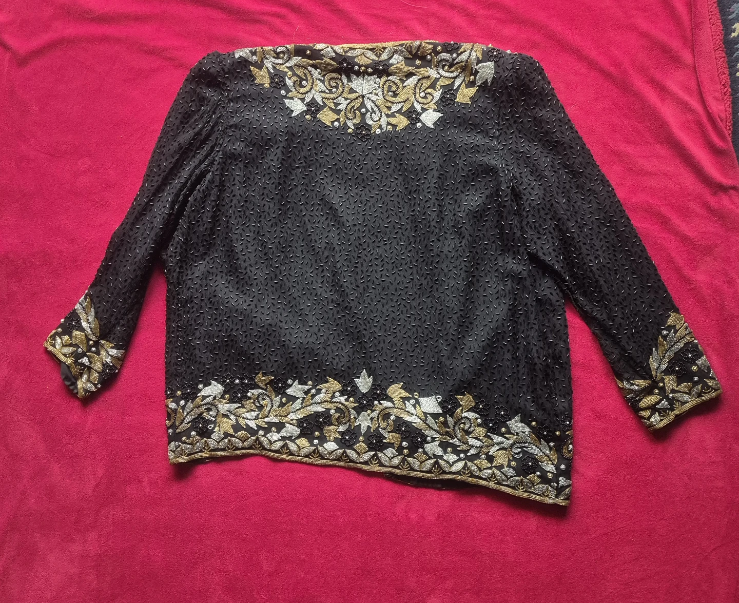 Michel Antoni Studio Black Beaded Embellished Jacket - photo 2