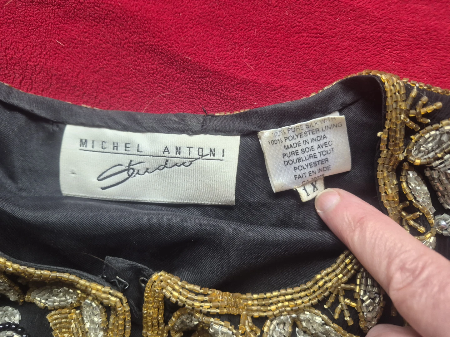 Michel Antoni Studio Black Beaded Embellished Jacket - photo 3
