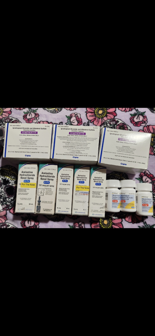 asthma medication and allergic Spray