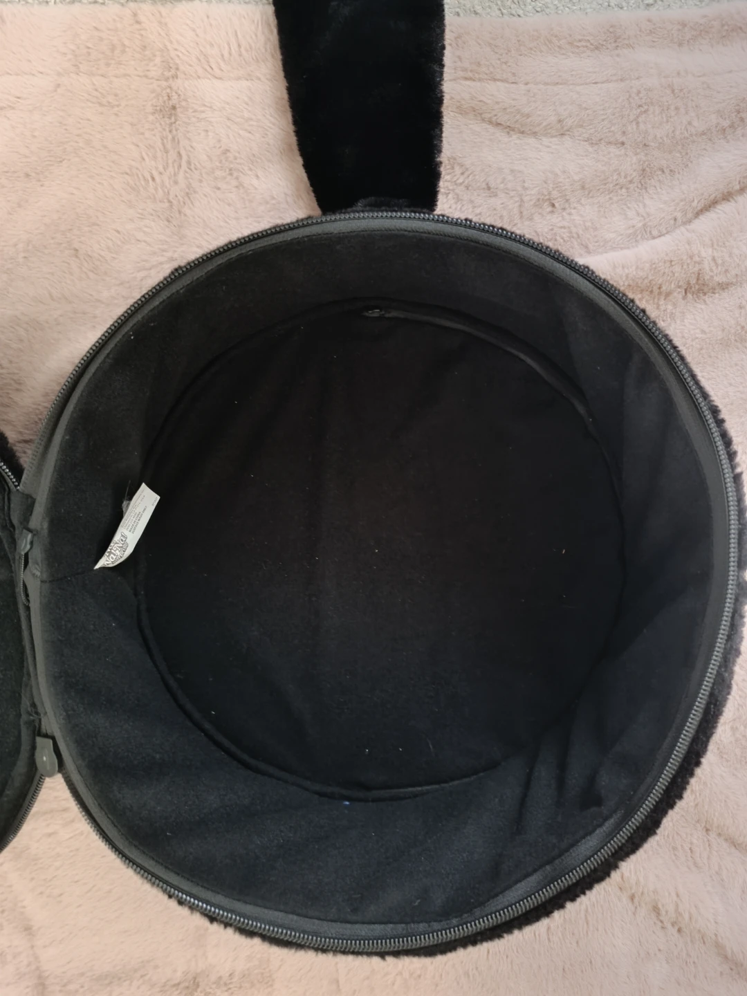 Black Bunny Plush Round Bag - photo 2