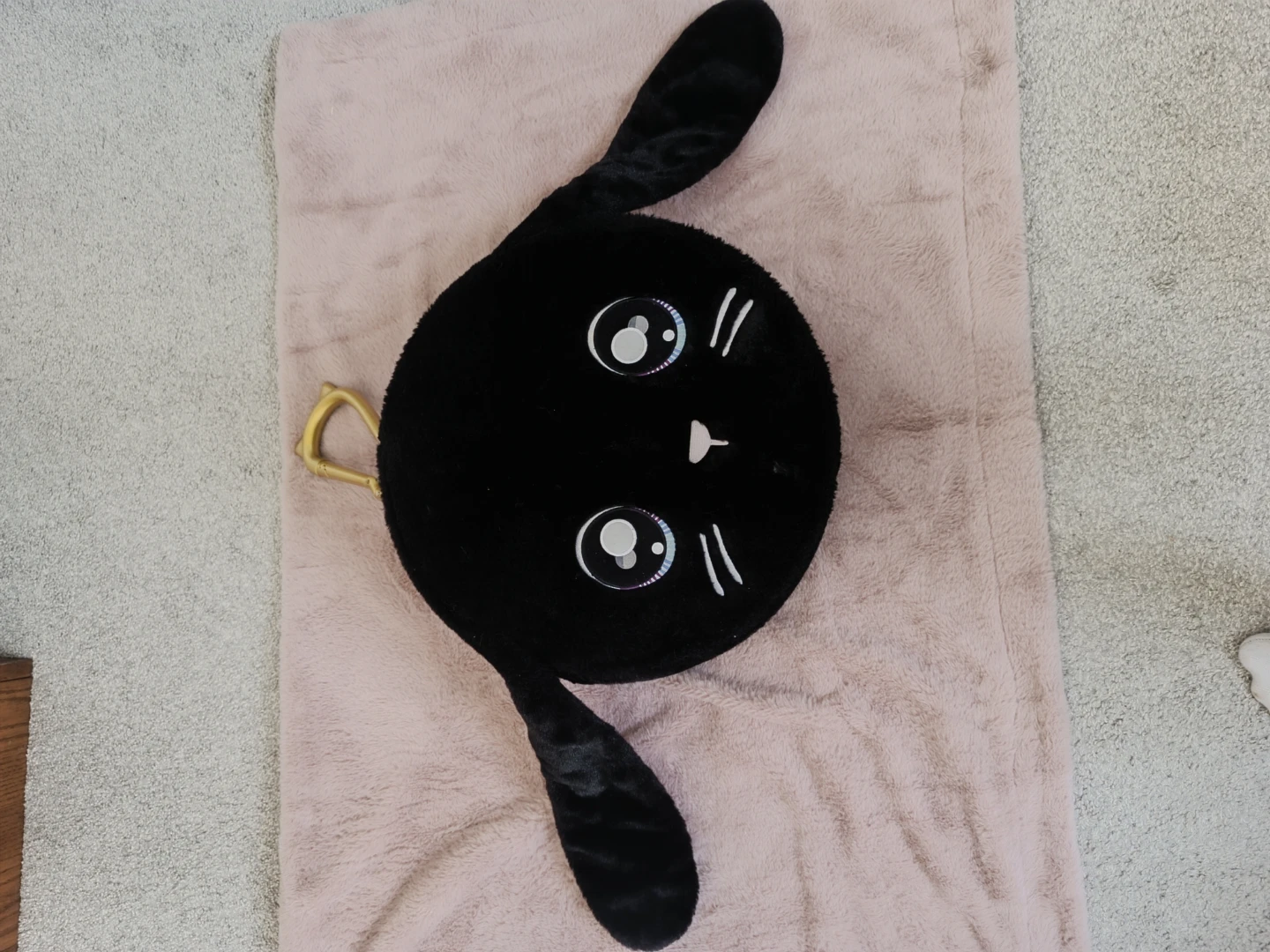 Black Bunny Plush Round Bag - photo 3