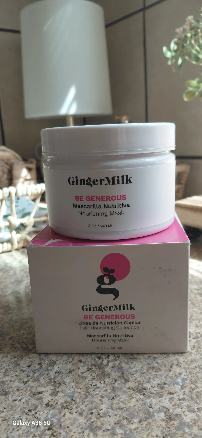 GingerMilk BE GENEROUS Nourishing Mask 8 oz / 240 ML