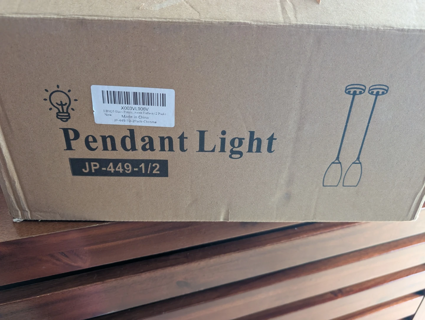 LBSQJ Pendant Light Fixtures (2 Pack) - photo 3