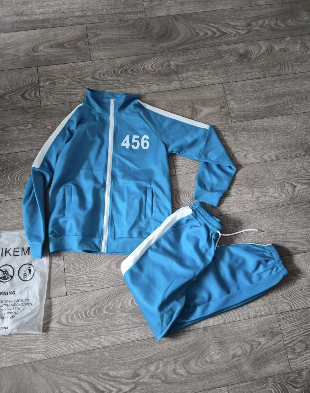 Squid game Blue "456" Tracksuit Set