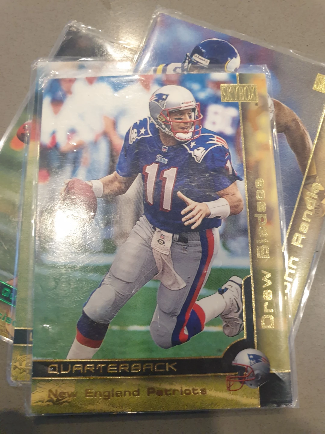 NFL Football Cards -Bledsoe,  Moss, Carmazzi,Randle, Ty Law🌱 - photo 4