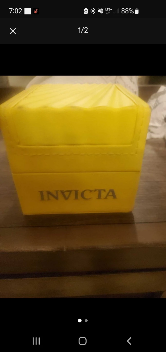 Invicta Gold Tone Chronograph Watch