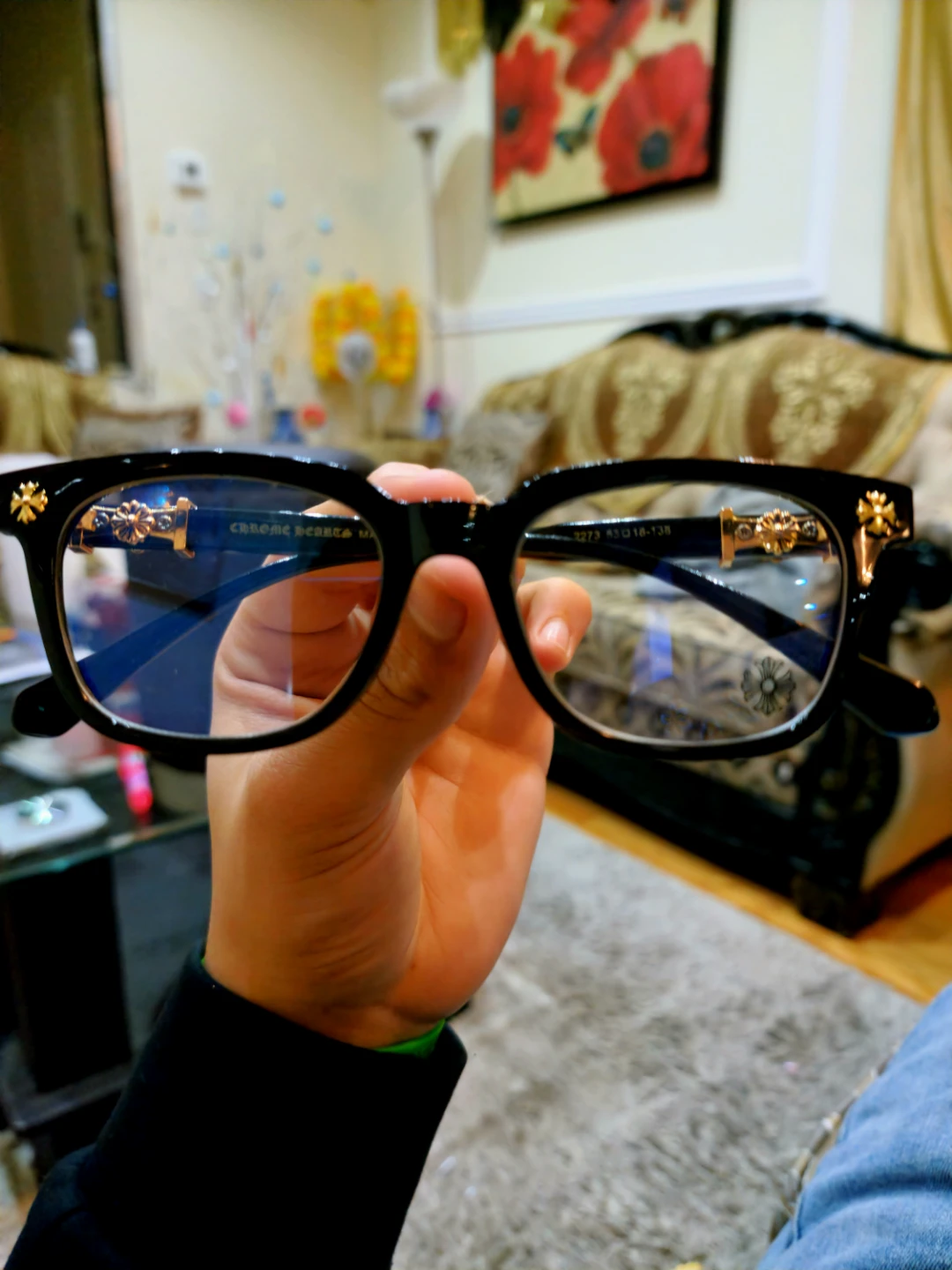 CHROME HEART ( TRADE OR BUY ) GLASSES GOLD