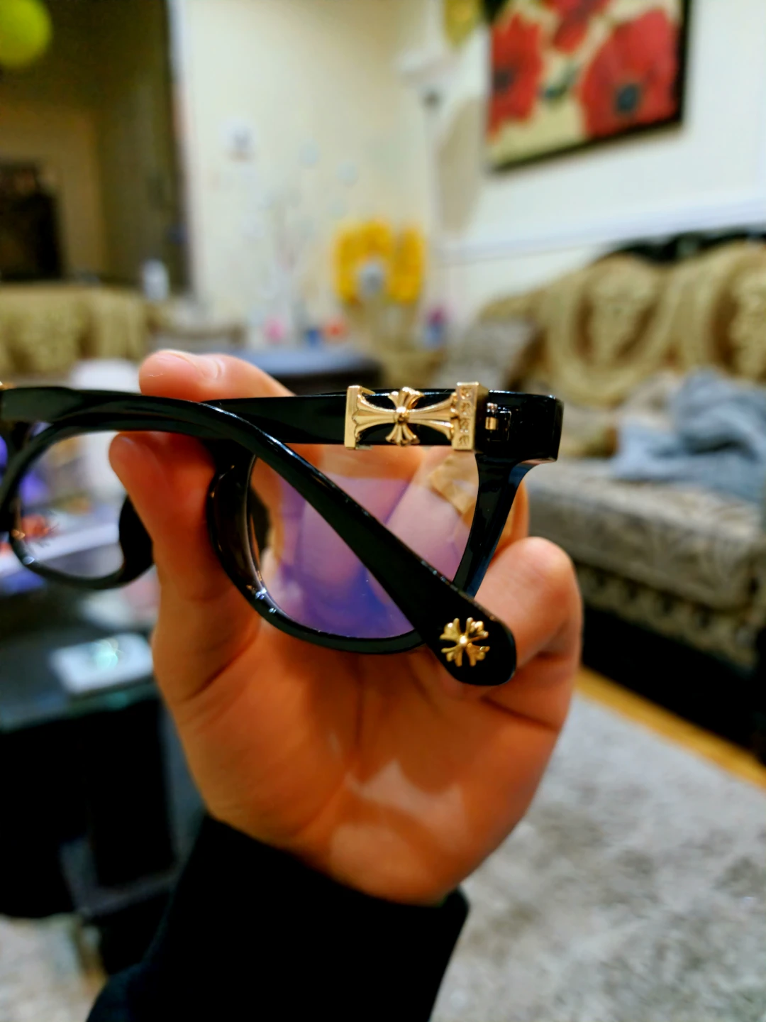 CHROME HEART ( TRADE OR BUY ) GLASSES GOLD - photo 2