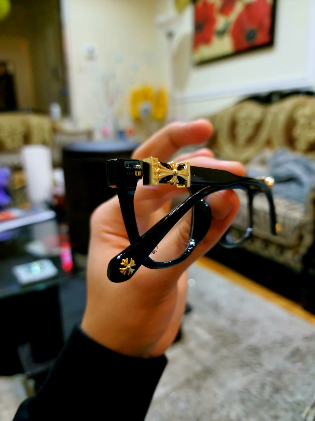 CHROME HEART ( TRADE OR BUY ) GLASSES GOLD - photo 3