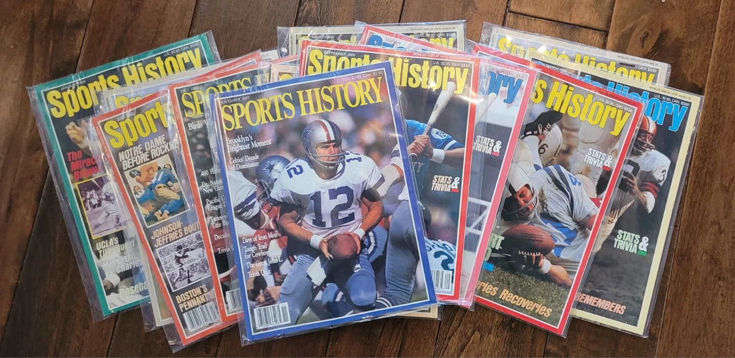 Collection of Sports History Magazines