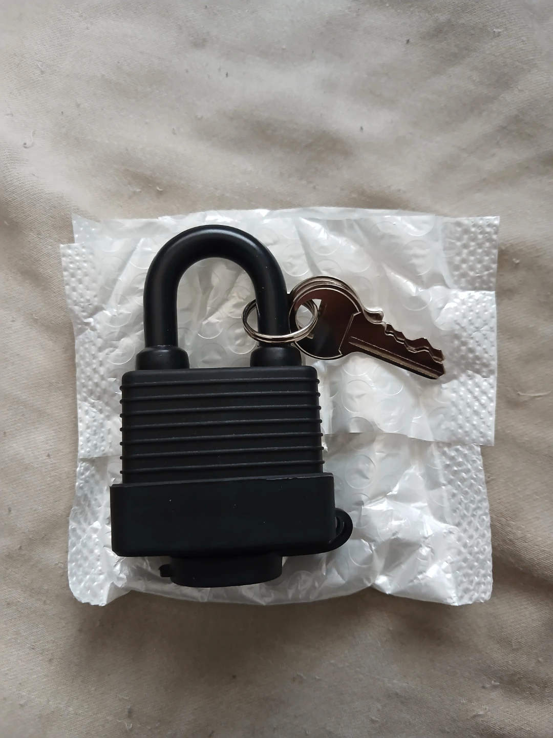 Black Waterproof Heavy-Duty Padlock With 2 Keys
