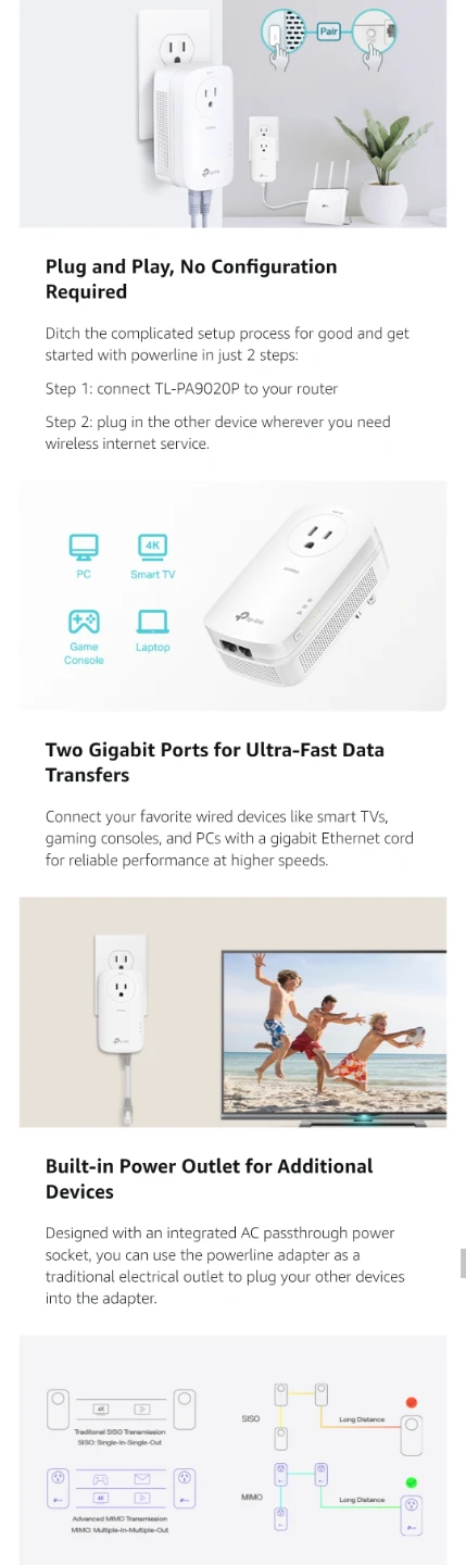 TP-Link AV2000 - Ethernet- High Speed 🚀💨⚡ - photo 4