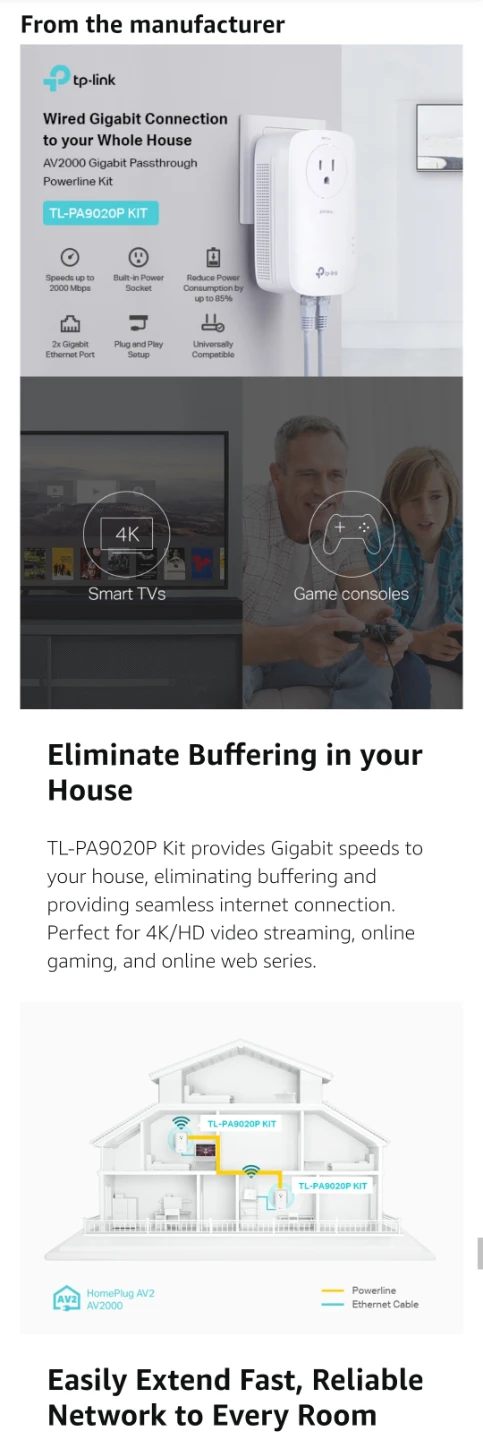 TP-Link AV2000 - Ethernet- High Speed 🚀💨⚡ - photo 5