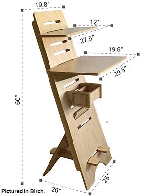 Minimalist Standing Desk (EcoTribe) - Adjustable, no tools - photo 3