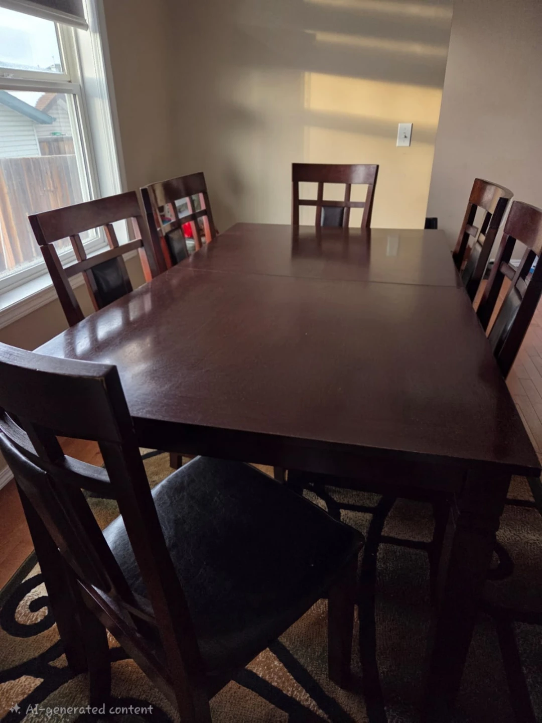 Dinning table with six chairs - photo 3