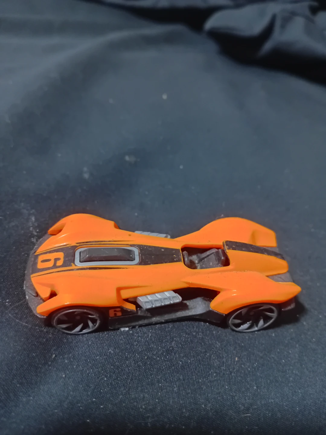 Orange Toy Race Car