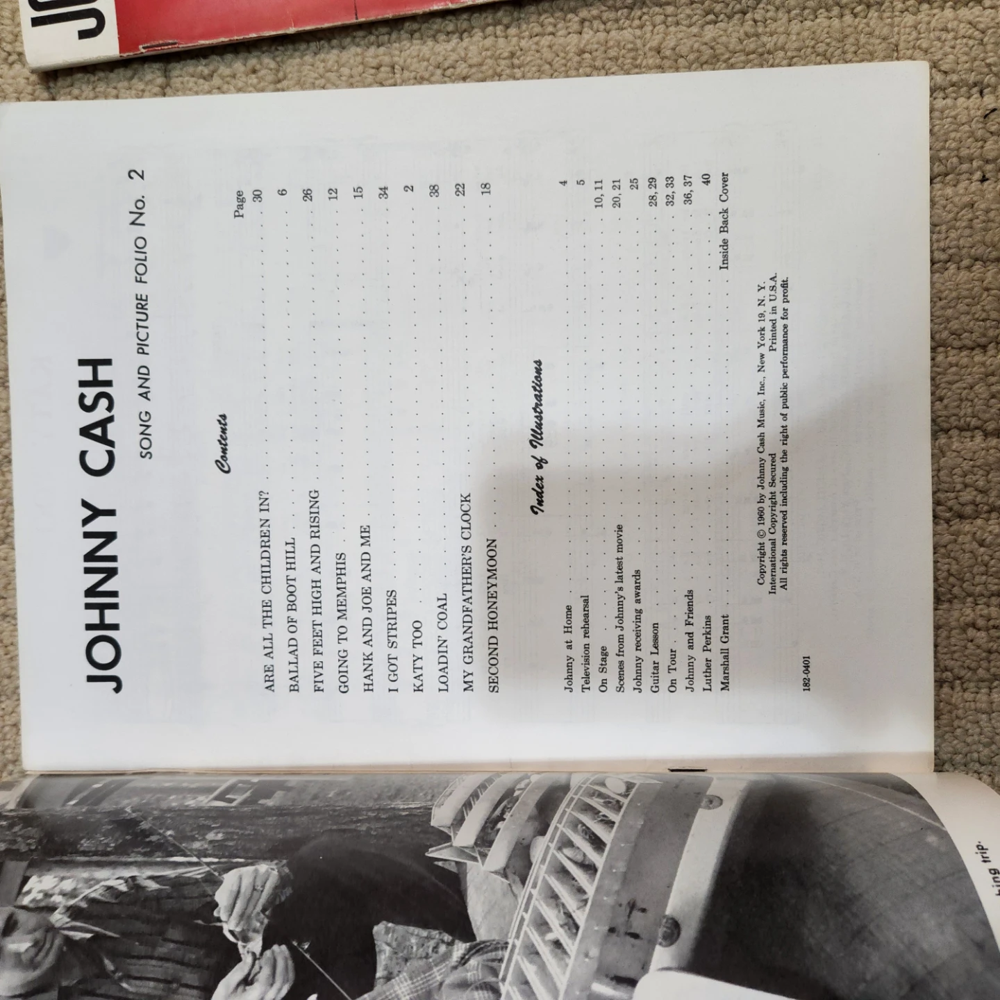 Johnny Cash Song and Picture Folio No. 1 & No. 2 - photo 2