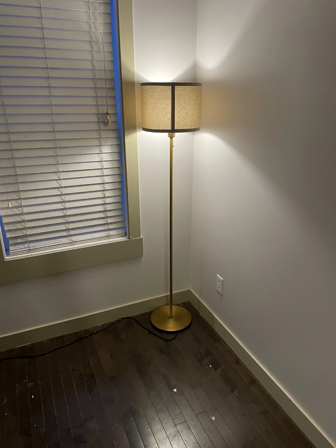 Gold Floor Lamps with Linen Shade - photo 2