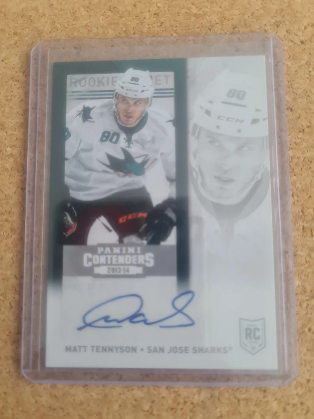 2013-14 Panini Contenders Matt Tennyson Rookie Autograph RC Card