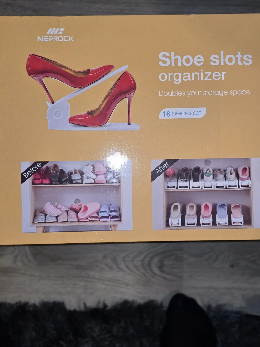 NEPROCK Shoe Slots Organizer - 16 Pieces Set