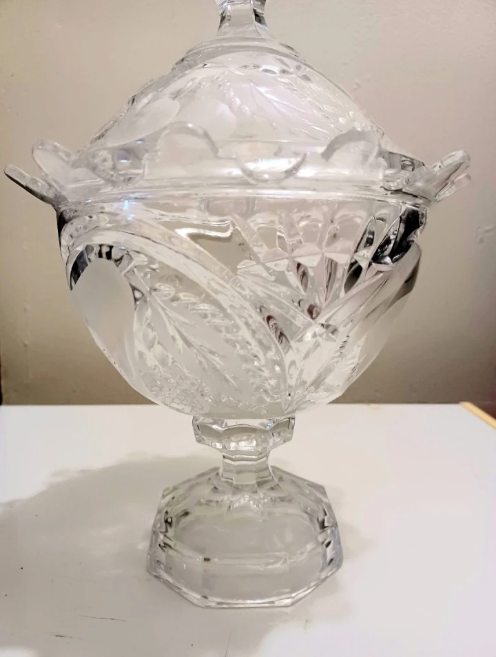 Unique West German Bayer Bavaria Frosted Crystal Candy - photo 3