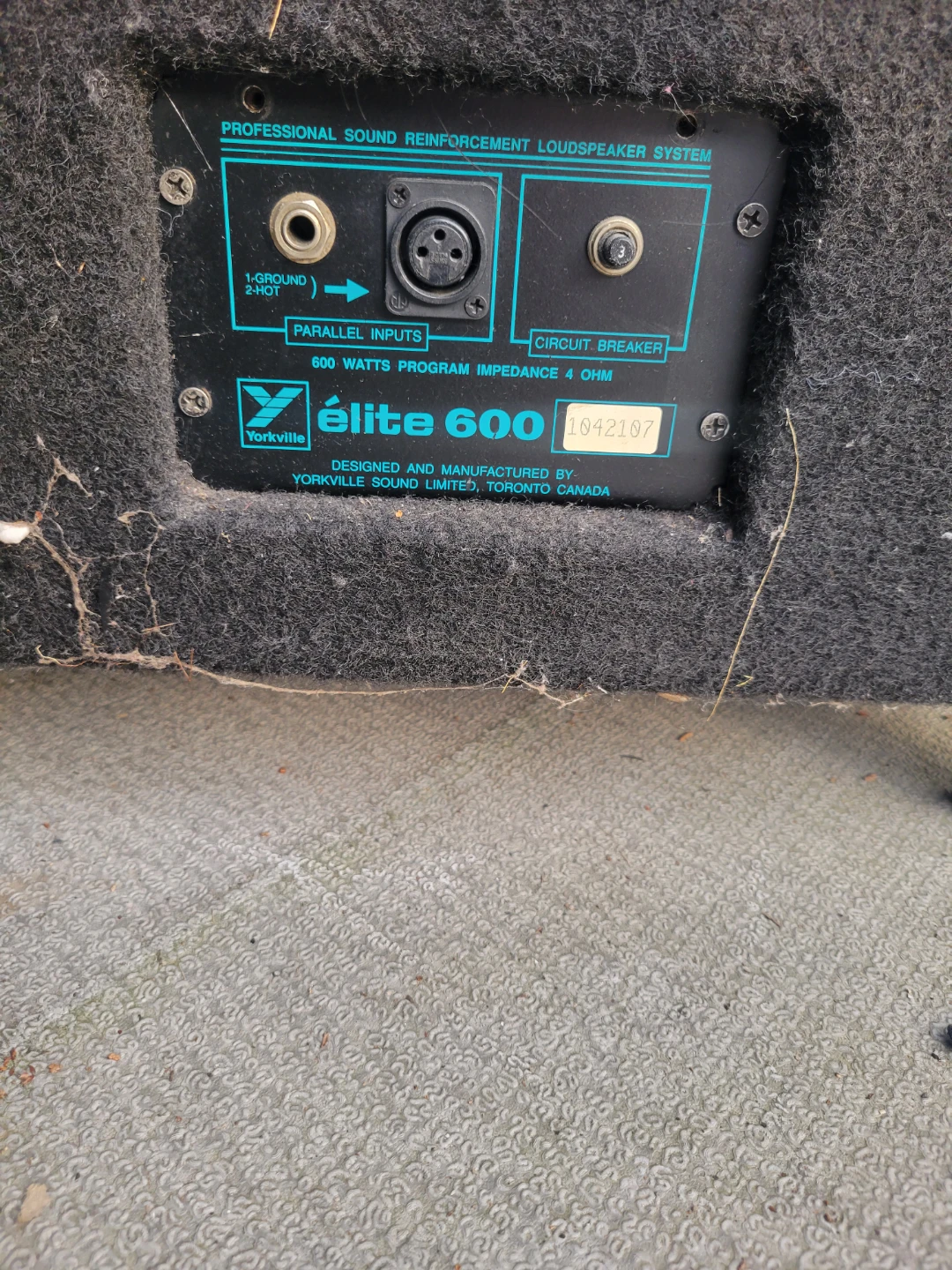 Yorkville Elite 600 Professional Sound Reinforcement Loudspeaker