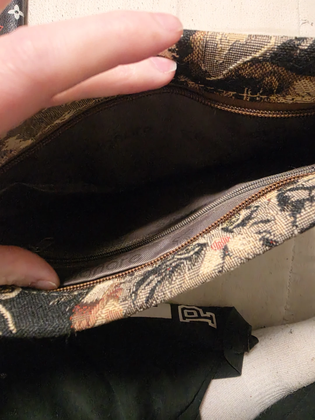 Tapestry Cat Print Shoulder Bag - photo 3