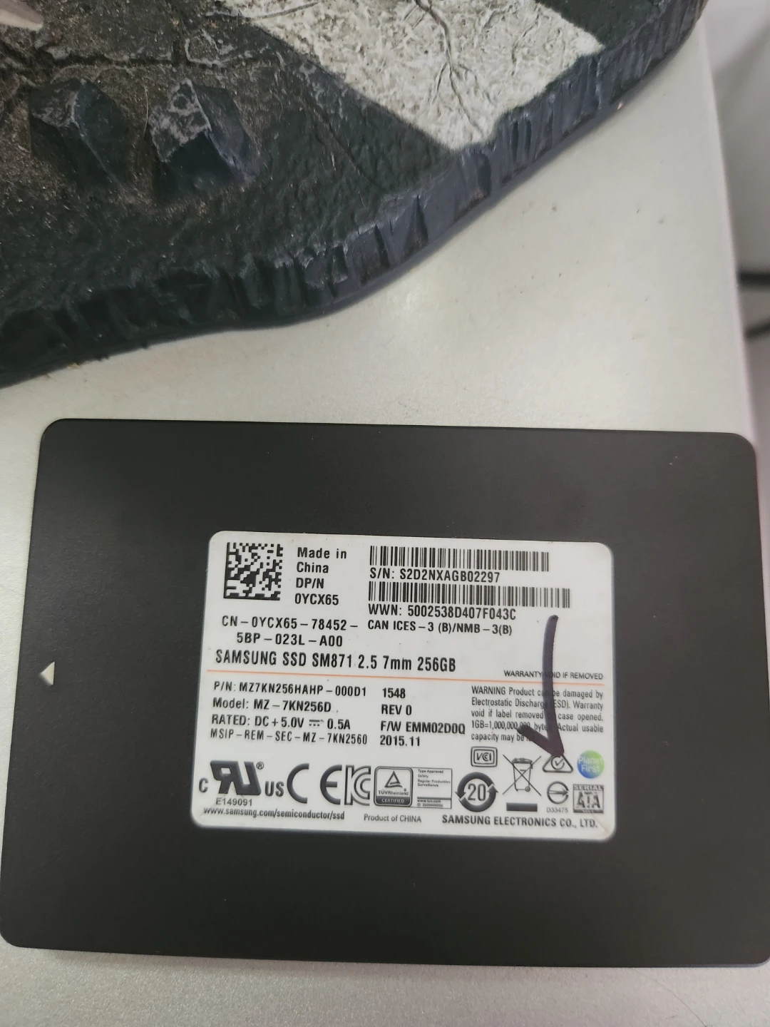Samsung SSD SM871 2.5mm 256GB