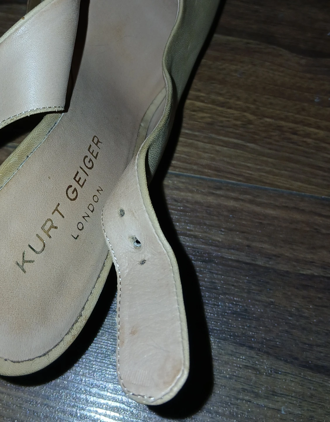 Kurt Geiger London Women's Tan Leather Platform Heels - Size 37 - photo 3