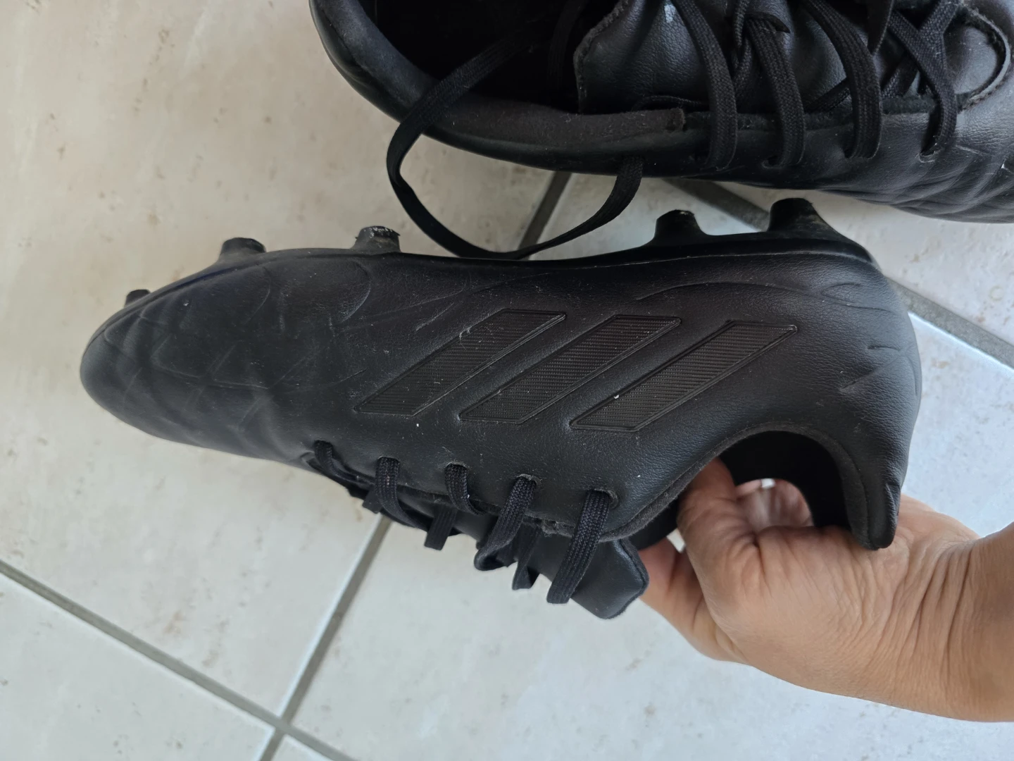 Adidas Black Soccer Cleats Size 6 - photo 3