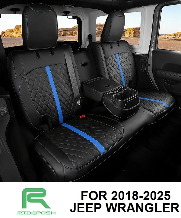 🚙 Premium Rideposh Seat Covers For 2018-2025 Jeep Wrangler ✨