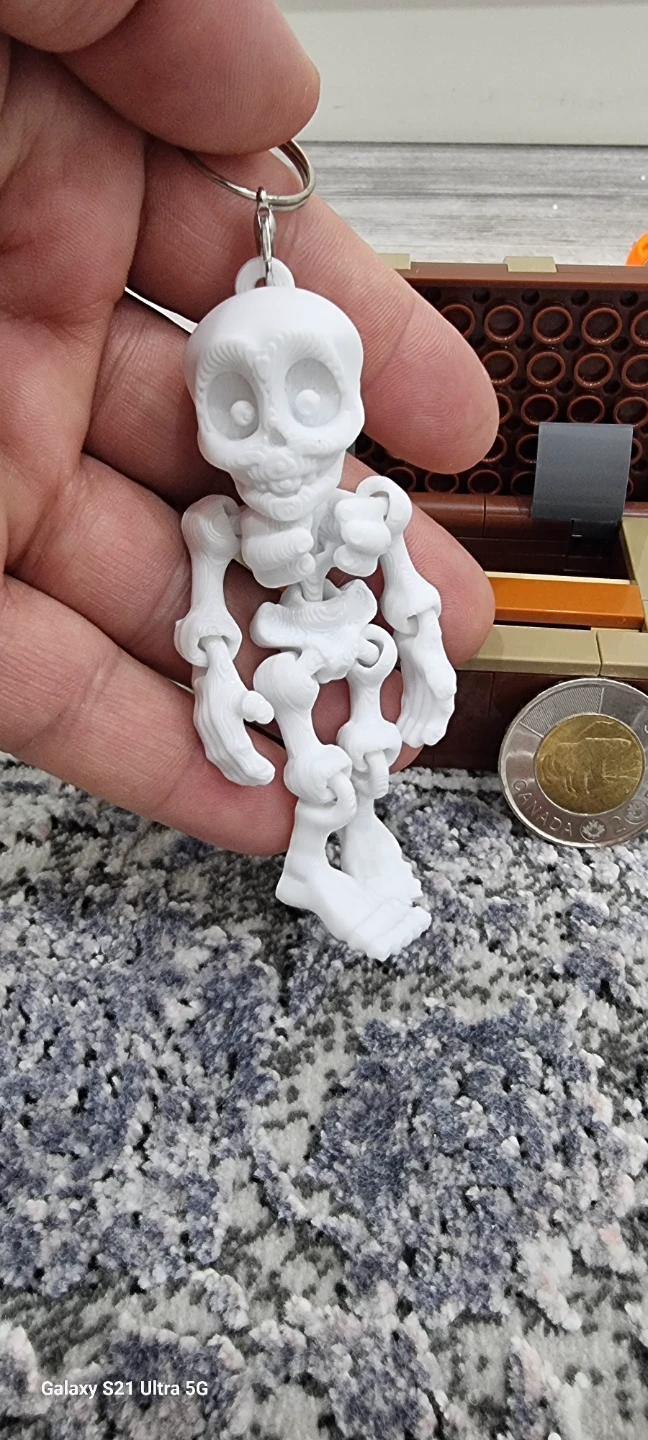 3D Printed Skeleton Keychain - photo 2