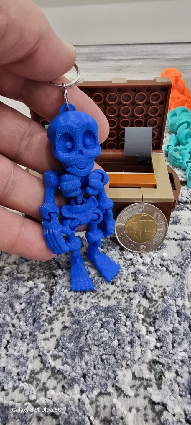 3D Printed Skeleton Keychain - photo 5