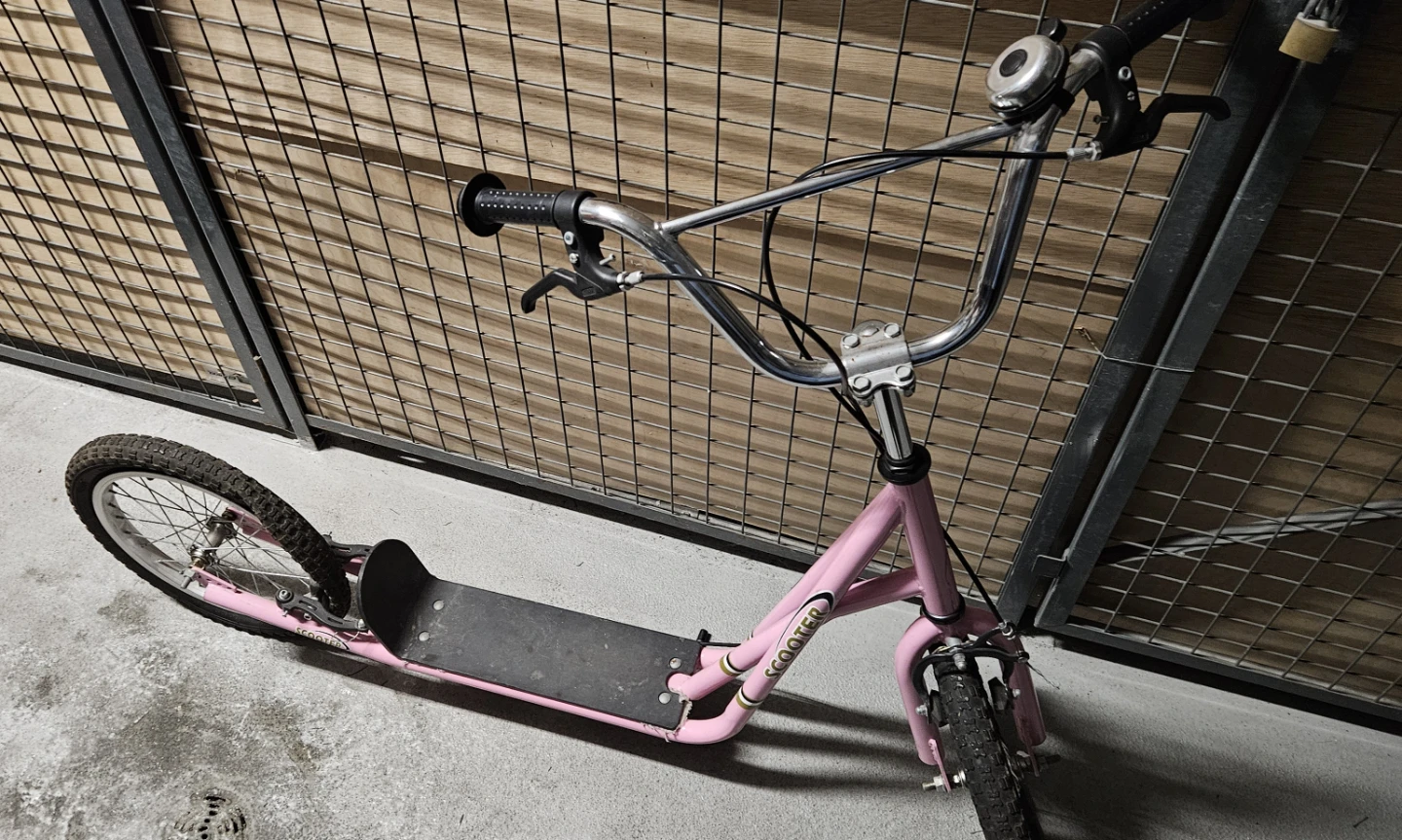 Pink Scooter with Bell