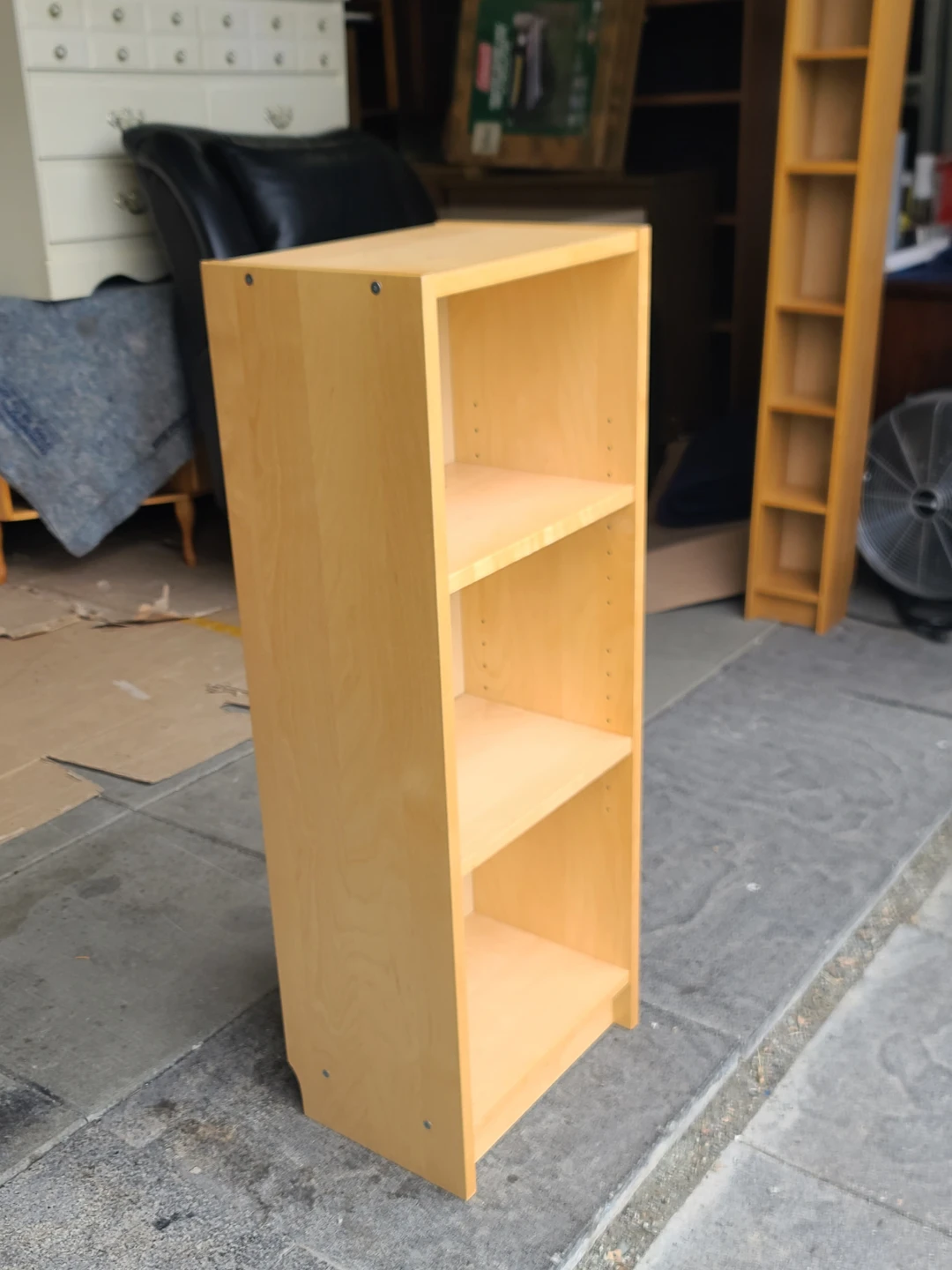 Light Wood 3-Shelf Bookcase - photo 2