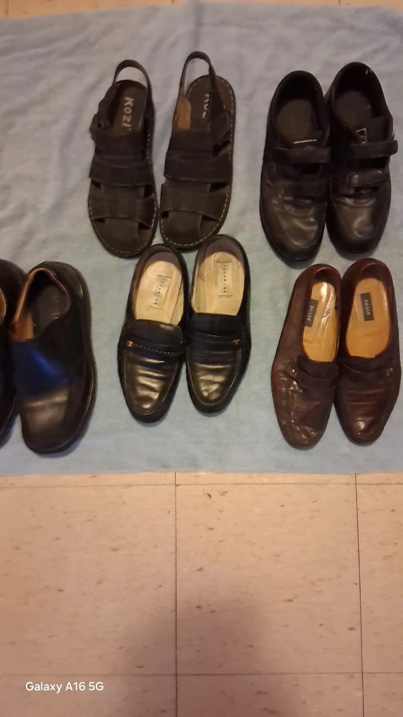 Brandstep Black Leather Velcro Shoes - photo 2