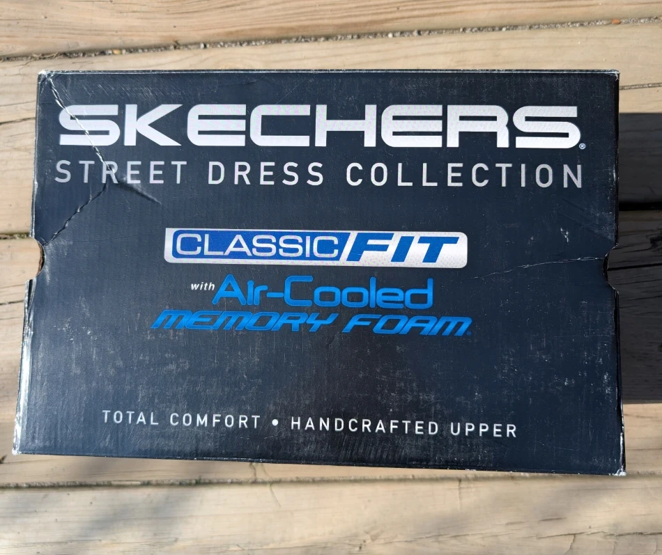 Skechers Men's Black Slip-On Shoes Size 8