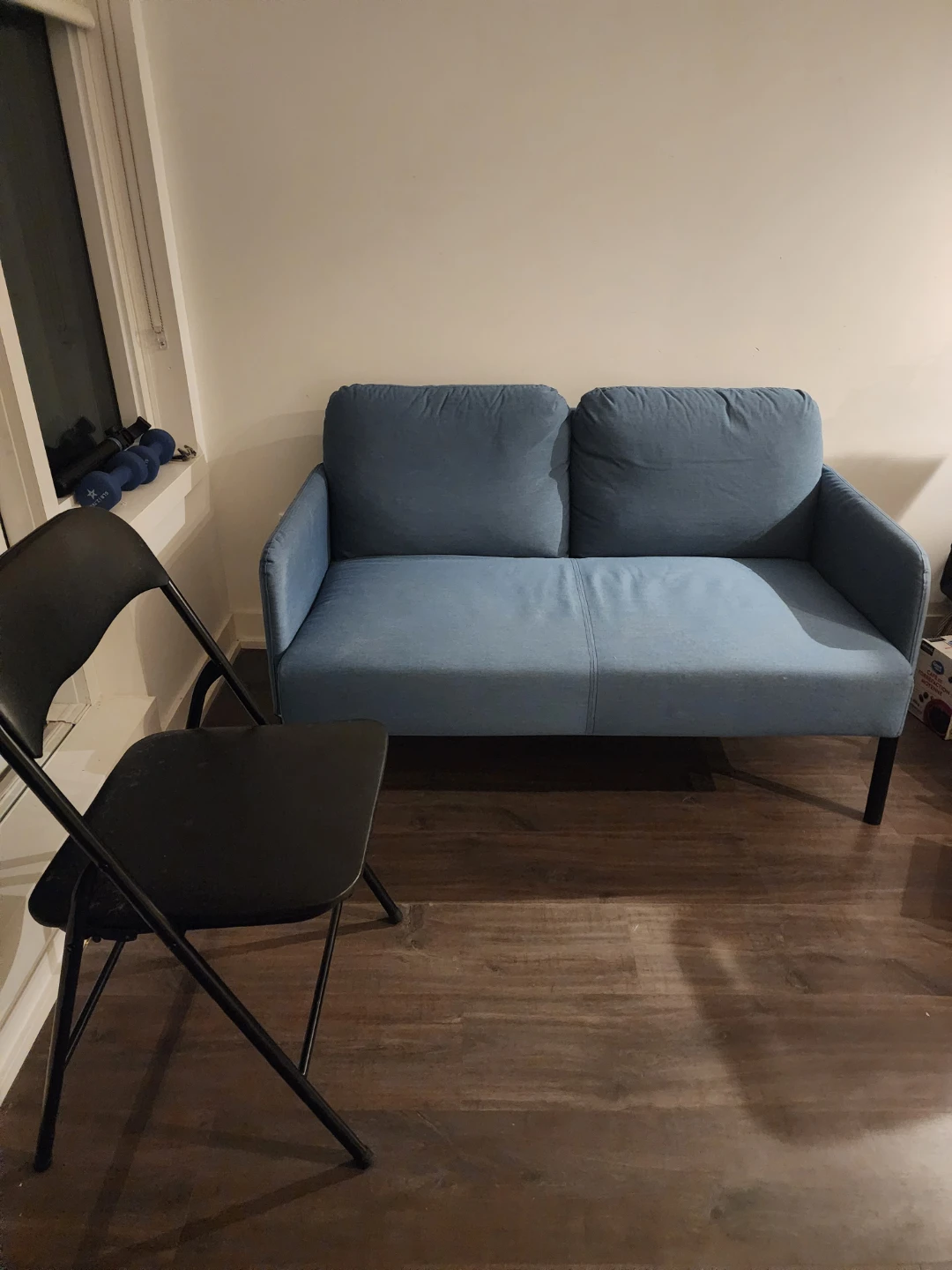 Blue Loveseat Sofa. - photo 2