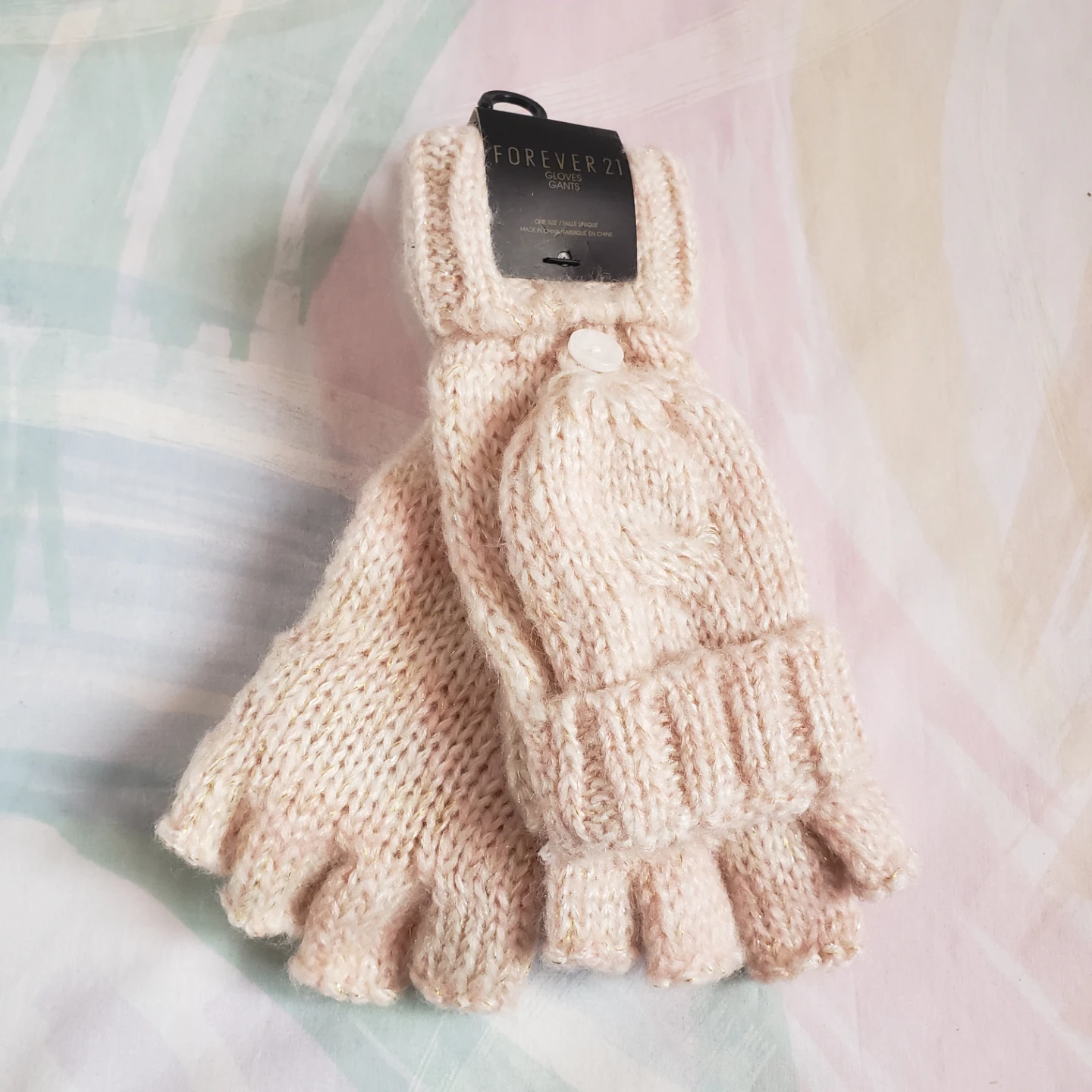 🆕Pink Convertible Gloves - photo 2
