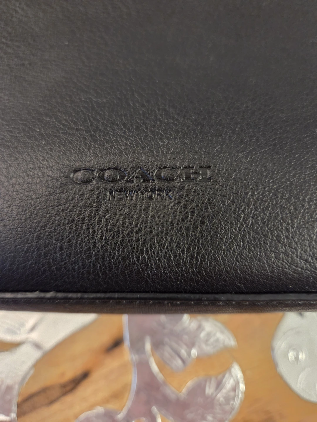 COACH Black Leather Bleeker Edgepoint Clutch Bag - photo 2