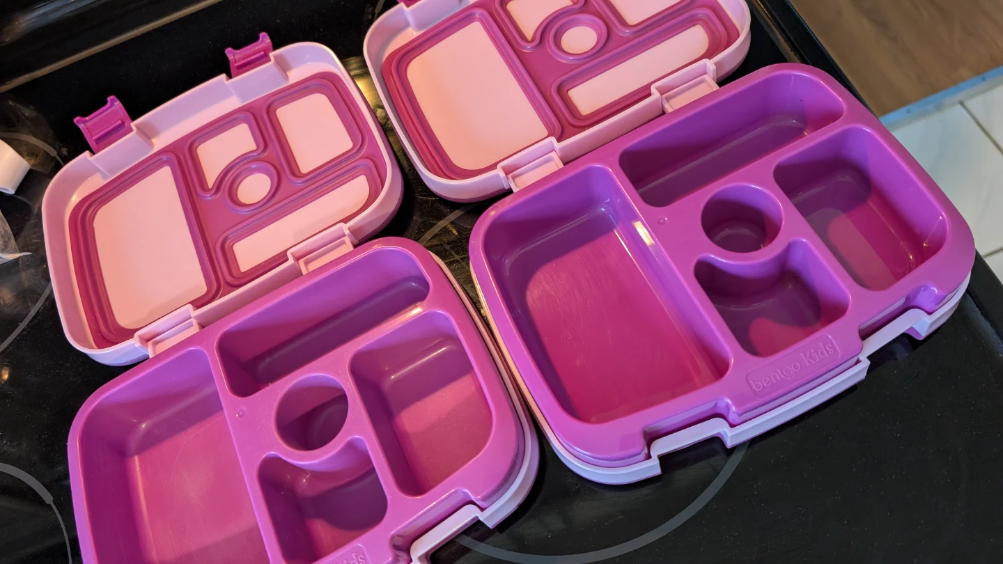 Bentgo Kids Lunch Boxes - Set of 2 - Pink - photo 2