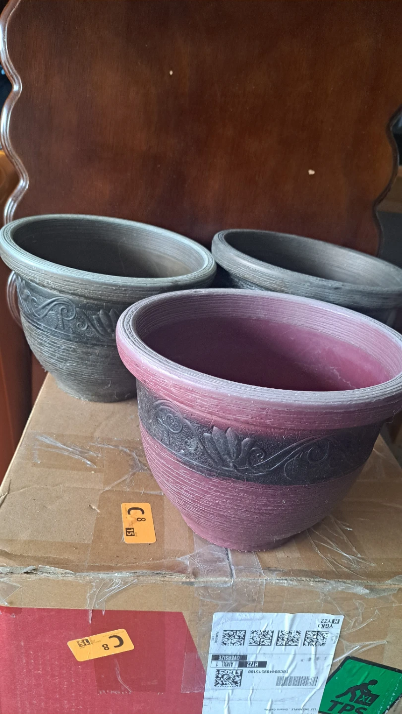 Set of 3 Decorative Planters