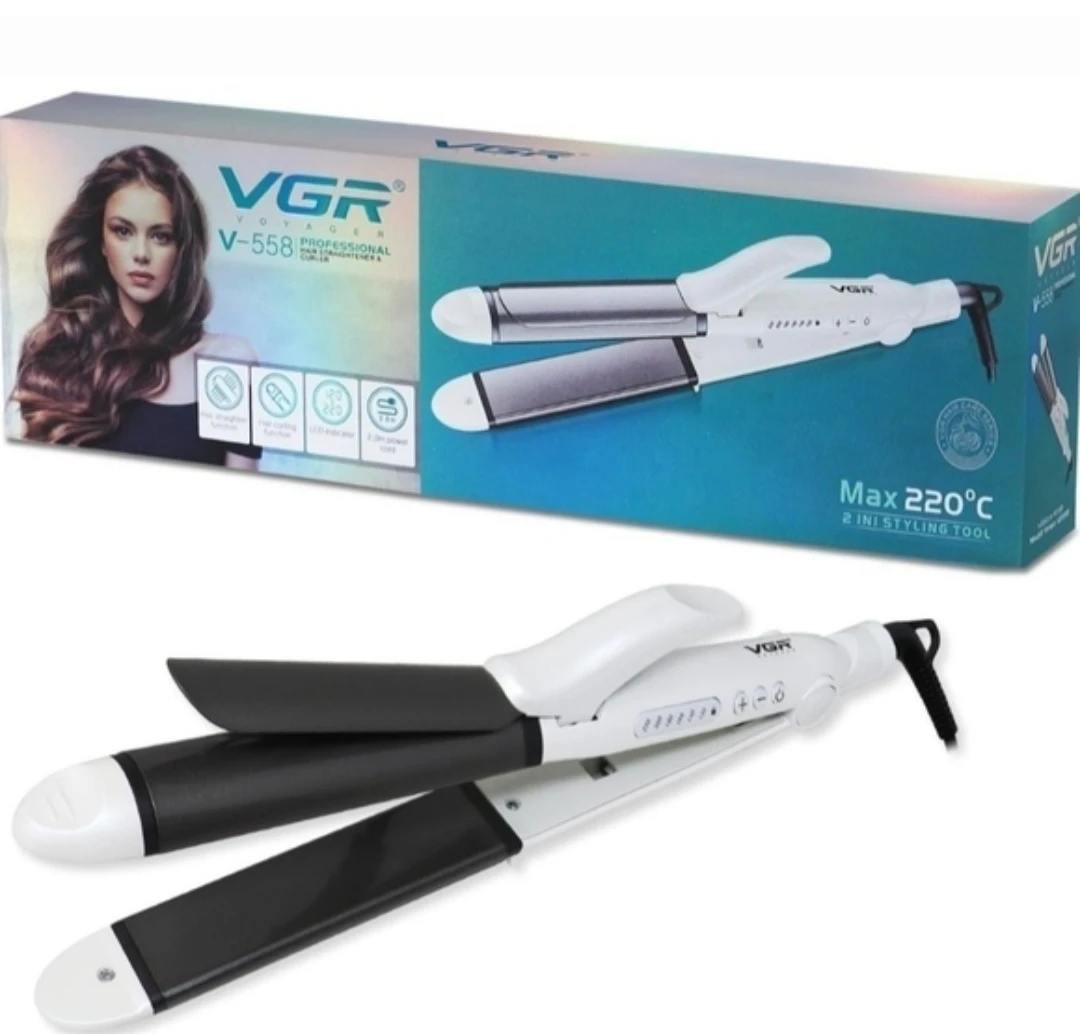 VGR V-558 Professional 2-in-1 Hair Straightener & Curler
