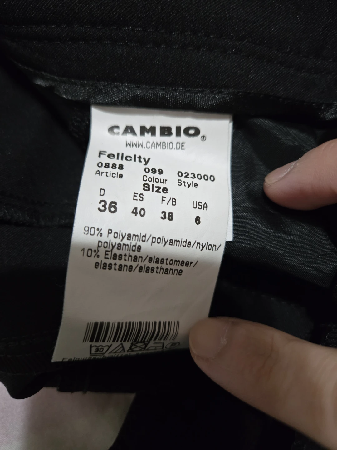 CAMBIO Black Pants - Size 36 - photo 2