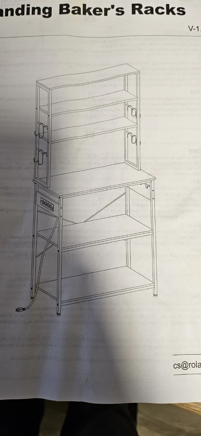 Standing Baker's Rack