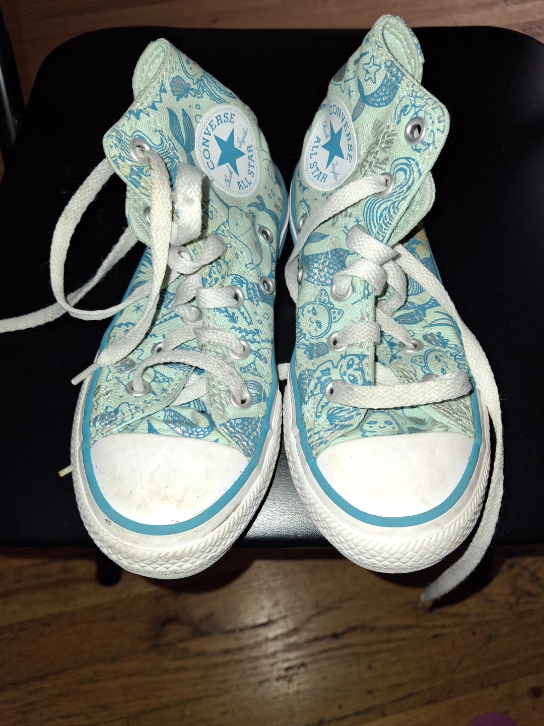 Converse All Star High Top Mermaid Print Shoes