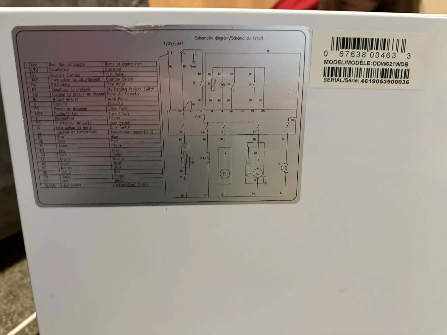 Counter top dishwasher