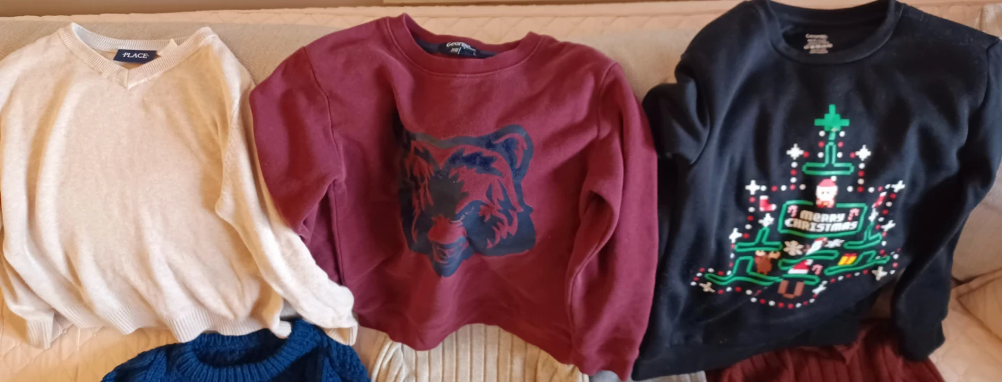 Boys' Clothes Bundle: T-shirts, Sweaters, Pants & Hat - photo 3